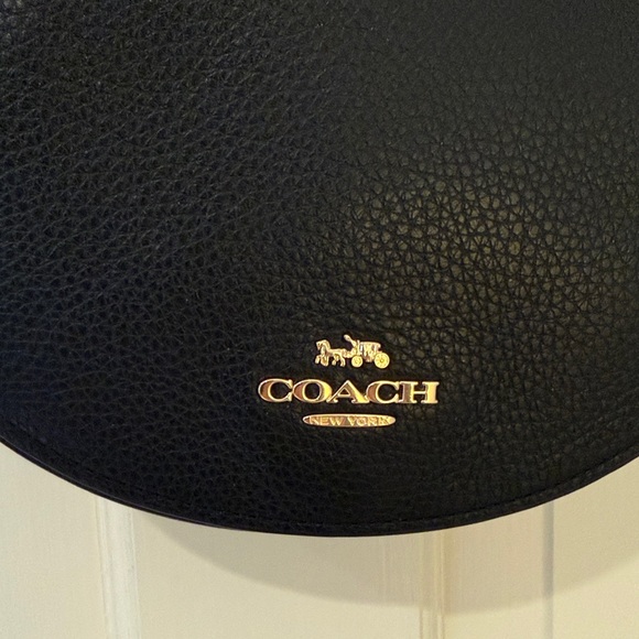 Coach Black Pebbled Leather Crossbody Bag - Picture 4 of 11